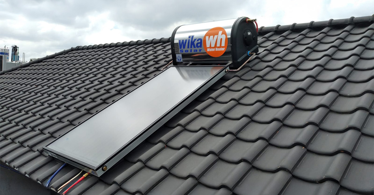 Pemanas Air WIKA Hemat Energi di Atap Rumah
