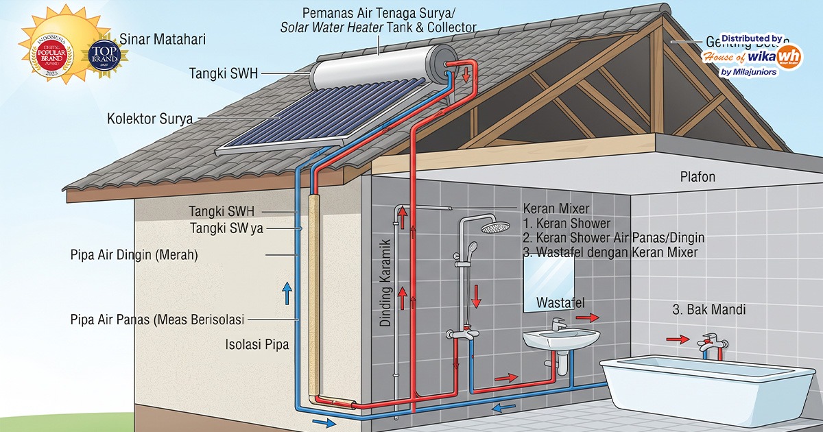 Panduan Kapasitas Water Heater Rumah: Pilih SWH atau HPWH